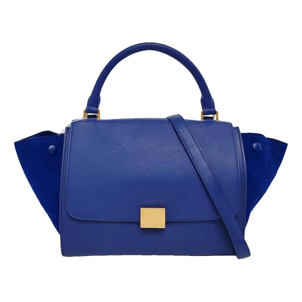 Céline Trapeze Bag – Royal Blue Calfskin & Suede – Gently Used